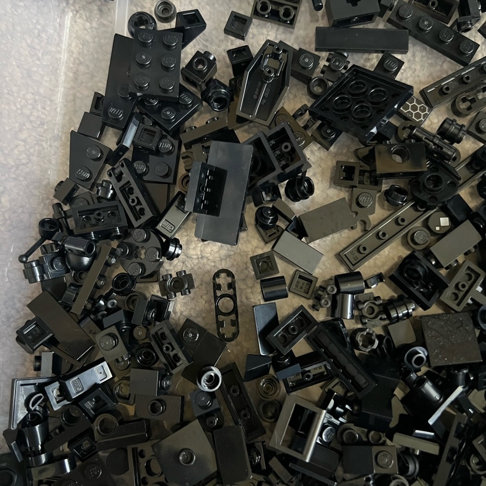 LEGO Small Black Accessories , Spare Parts And Small Brick Pieces. 1 Lbs - Picture 12 of 12
